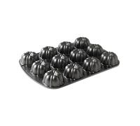 Nordic Ware Tortiera per Brownie, Alluminio pressofuso, Nero, Taglia Unica