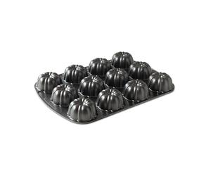 Nordic Ware Tortiera per Brownie, Alluminio pressofuso, Nero, Taglia Unica
