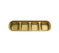 Nordic wind domestico semplice opaco 304 in acciaio inox creativo opaco tre sapori piatto-oro quattro