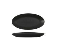 Nordic wind famiglia pietra nera oversize ovale squisita piastra profonda -14 "piastra a forma di uovo (nero puro)