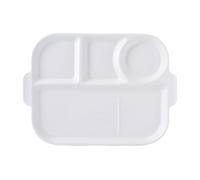 Nordic wind famiglia semplice tinta unita quadrato ceramica multi-cella colazione piastra -12.5 "con orecchio piatto+4.2" ciotola
