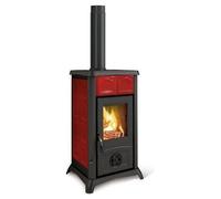 NORDICA 7111620 GEMMA 5.0 ELEGANCE STUFA A LEGNA 7Kw 5 STELLE BORDEAUX CE A+