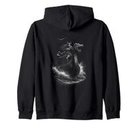 Nordica Donna Guerriera Shieldmaiden su Dragon Boat Felpa con Cappuccio