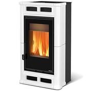 NORDICA EXTRAFLAME - Stufa Legna FLO' Bianca Vent. 8Kw 7114500