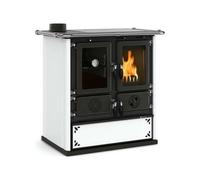 NORDICA ROSETTA SINISTRA VST.16 STEEL BIANCO STUFA LEGNA 7.9kW 3003981