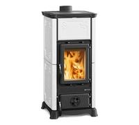 Nordica EMILIANA Stufa a Legna Bianco 6,5 Kw in Maiolica adatta per 186 m3