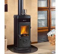 La Nordica Super Junior - Stufa a Legna, Nero, 5 Kw