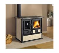 NordicaCucina a Legna 8,2kW ROSA Sinistra Reverse VST Liberty panna 5 stelle