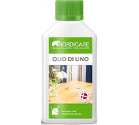 Nordicare Olio di lino [250 ml] per legno per proteggere il legno, olio di lino, per interni, olio di lino cotto, per mobili, legno, olio di lino, legno