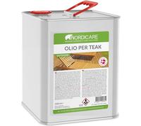 Nordicare Olio per legno da esterno [2,5L] per legno di larice, quercia, teak o acacia I Olio per legno da esterno per la protezione del legno I Olio per la protezione del legno da esterno
