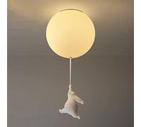Nordico Salotto Studio Luci A Palloncino Stanza Dei Bambini Plafoniera E27 Orso Lampada Da Soffitto Cameretta Lampade Ragazzo Ragazza Illuminazione Interna Lampadina G9 Lampadario Ø25CM,D