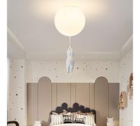Nordico Salotto Studio Luci A Palloncino Stanza Dei Bambini Plafoniera E27 Orso Lampada Da Soffitto Cameretta Lampade Ragazzo Ragazza Illuminazione Interna Lampadina G9 Lampadario Ø25CM,B