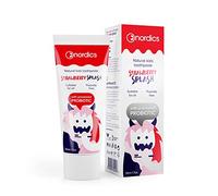 Nordics, set di portaspazzolino in acciaio inox con spazzolino in bambù (grande 65 mm, nero con carbone attivo)