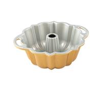 NordicWare 51277 Anniversary Bundt - Stampo per torta, Capacità di 6 tazze, Alluminio, Oro
