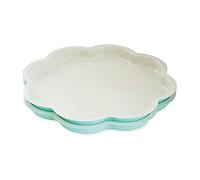 NordicWare - Padella per 6 tazze, Alluminio, bianco, 23,8 x 23,8 x 3,5 cm