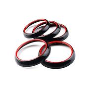 NORDIO ABS Aria Condizionata Presa d'Aria Uscita Anello Copertura Trim Fit for Mercedes Benz Classe A W176 (Non for CLA GLA) (Color : Red Black, Size : 2013-2018 A)