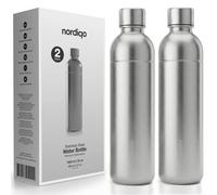 Nordiqo Bottiglia Inox 1L | Compatibile con Aarke Carbonator 3, SodaStream Duo &