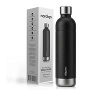 Nordiqo Bottiglia Inox 1L | Compatibile con Aarke Carbonator 3, SodaStream Duo & Bottiglie Plastica | Non per Crystal & Jet | Senza scadenza | Senza plastica