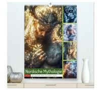 Nordische Mythologie (hochwertiger Premium Wandkalender 2026 DIN A2 hoch), Kunstdruck in Hochglanz: Mächtig, mystisch und voller Magie - diese Reise ... hinein in die Welt der nordischen Götter.