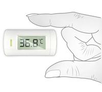 NORDITALIA, KFT-27 Termometro ad Infrarossi Tascabile, Dimensioni Ultra-compatte, Misura in 1 secondo Senza Contatto da 0-3cm, Batteria Inclusa, 20 memorie