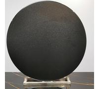 Nordivo Vassoio Rotante Rotondo in Vetro Temperato Nero, Lazy Su san 40 Pollici per Tavolo da Pranzo, Centro Tavola Girevole con Cuscinetto, Per Cucina e Casa(100cm(39.3"))