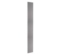 Nordlinger Pro Crédence Bassa, Grigio, Lunghezza 120 cm, Altezza 15 cm, Finitura Inox