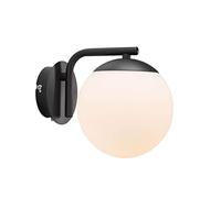 Nordlux 47091003 - Lampada da parete moderna in vetro opale nero
