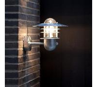 Nordlux Agger Lampada da parete con sensore di movimento, zincato