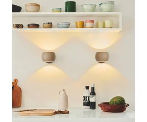 Nordlux Applique Belir up/down con spina, marrone Nordlux