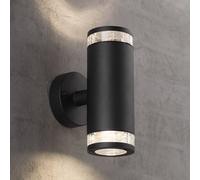 Nordlux Applique da esterni Birk, 2 luci, nero Nordlux