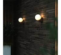 Nordlux Applique da esterni Hayley sfera di vetro, marrone 2318131061