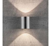Nordlux Applique da esterni LED Canto 2, 10 cm, acciaio inossidabile Nordlux