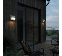 Nordlux Applique da esterni Pontio 27 angolare, zincato Nordlux