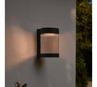 Nordlux Applique da esterno a energia solare Coupar, nero, plastica, IP44 2518201003