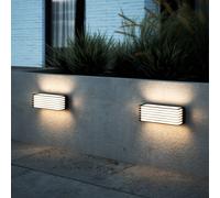 Nordlux Applique da esterno Fluktus 28 con lamelle, larghezza 28,6 cm Nordlux