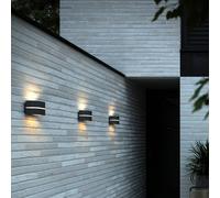 Nordlux Applique da esterno Sibelis, E27, plastica, antracite Nordlux