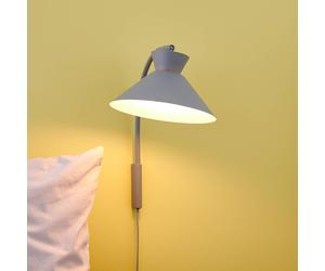 Nordlux Applique Dial con spina, grigio Nordlux