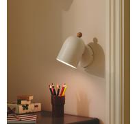 Nordlux Applique Gaston con cavo e spina, metallo, bianco Nordlux