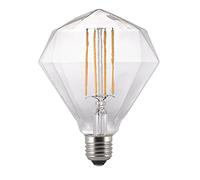 Nordlux Avra Diamant filamento lampadina, vetro, trasparente, E27, 2.0 Watt