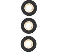 Nordlux Canis lampada da incasso 3x4.7 W nero 49330103