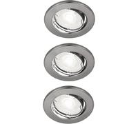 Nordlux Canis lampada da incasso 3x4.7 W nichel 49370155