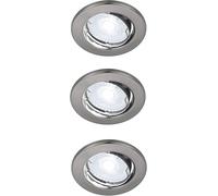 Nordlux Canis lampada da incasso 3x4.7 W nichel 49390155