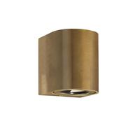 Nordlux Applique LED da esterni Canto 2, 10 cm, ottone Nordlux