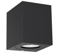 Nordlux Canto Kubi - Lampada da parete a LED per esterni, 2 x a 6 W, 500 lm, 3000 K, colore: Nero