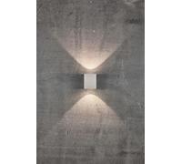 Nordlux Canto Kubi lampada da parete per esterni 2x6 W bianco 49711001