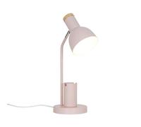 Nordlux Devone Lampada da Tavolo Rosa Polvere - Testa Flessibile E27 Cavo 150 cm IP20 - Ideale per scrivania, cameretta dei bambini o comodino