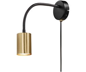 Nordlux Explore lampada da parete 1x35 W nero-ottone 2113261035