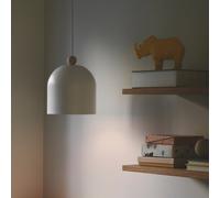Nordlux Lampada a sospensione Gaston, paralume in metallo, bianco Nordlux