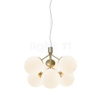 Nordlux Ivona Lampada a sospensione 6 fuochi, bianco/ottone