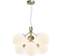 Nordlux Ivona lampada sospesa 6x28 W bianco-ottone 2112163035